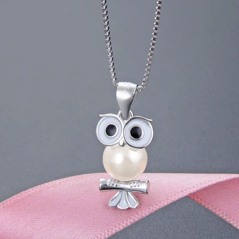 Цепочка женская из серебра 925 пробы с перьями орла фламинго тукана совы амулет на