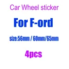 4 шт. 3D 56 мм 60 мм 65 мм Новейшая автомобильная наклейка колесный центр ступица наклейка обод креативные значки Чехлы Декоративные наклейки аксессуары