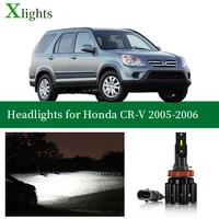 xlights light bulbs for honda cr v crv 2005 2006 led car headlight low high beam canbus headlamp auto lamp lightings accessories