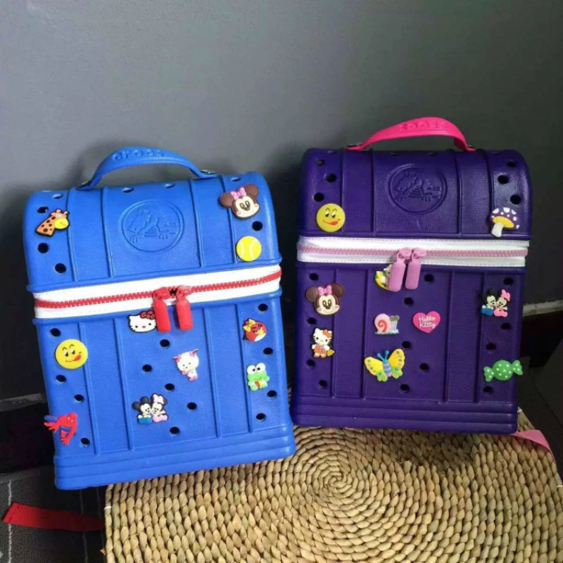 Children's cute backpack with super light and non-deformable DIY cartoon pattern fun shoulder bag for 3-6 years old | Дом и сад