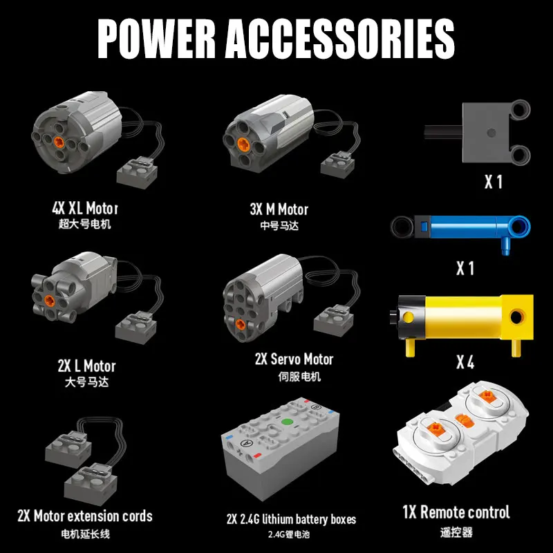 

NEW Power Mobile Crane Building LTM11200 RC High-Tech Motors Kits Blocks Bricks fit for MOC-20920 Birthday Children Gift
