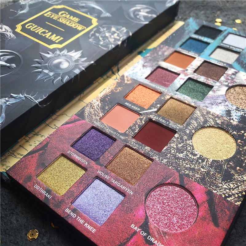 20 цветов игра тени для век Палитра градиент зеленый макияж палитра мерцающие