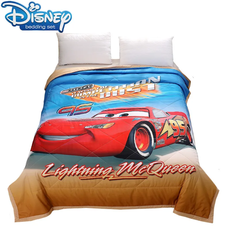 Cartoon Summer Quilt Bedspread Blanket Comforter soft Bed Cover queen size 150x200 Quilting kids  McQueen car bedclothes 110x150