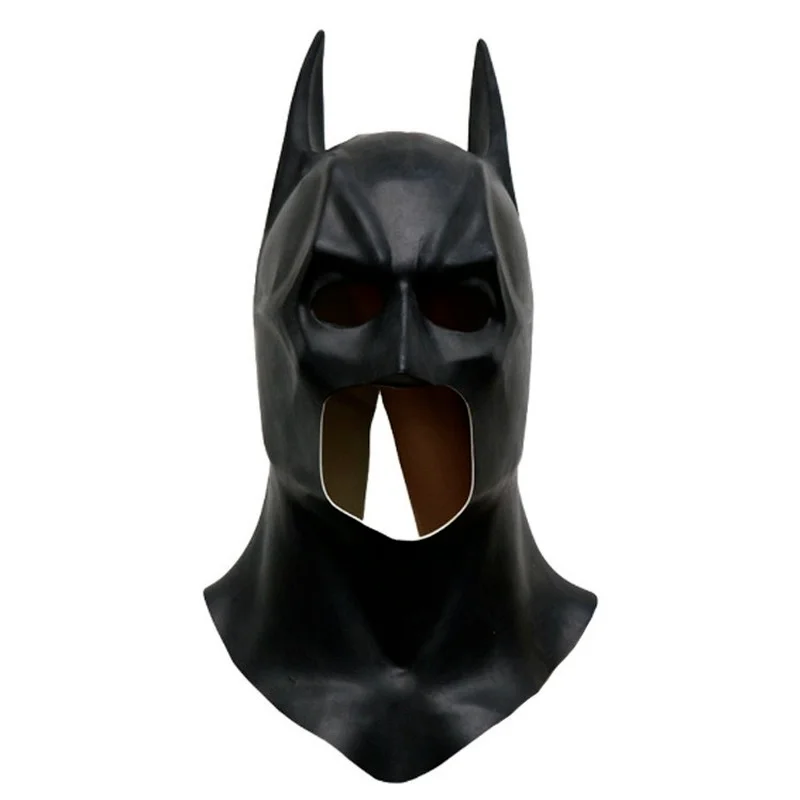 

New The Bat Superhero Mask Cosplay Bruce Wayne Latex Masks Halloween Carnival Masquerade Party Costume Props Anime Hero Mask