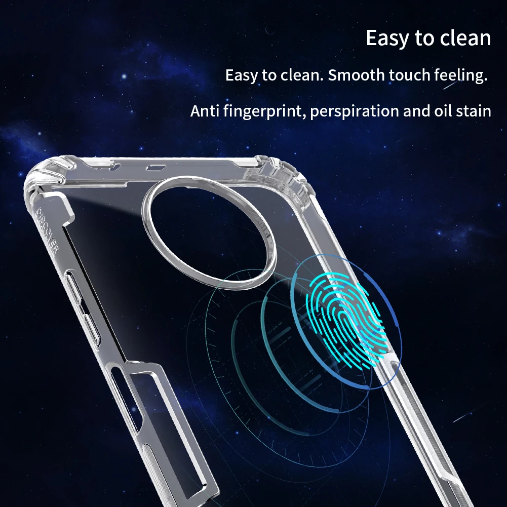 Для Xiaomi Redmi Note 9T чехол Nillkin из серии Nature прозрачный мягкий для телефона TPU Защитный
