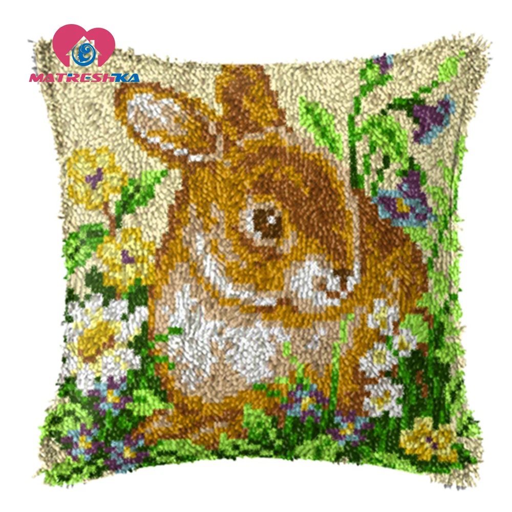 Ковер с кроликом вышивка крестиком Подушка Сделай Сам Алмазная Foamiran для