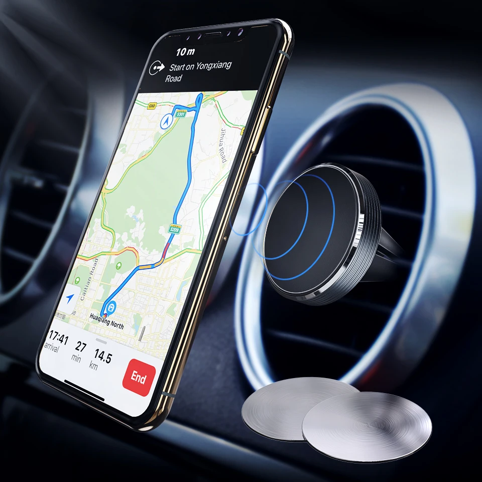 Magnetic Car Phone Holder Stand Magnet for Air Vent Mount Support Smartphone Mobile For Iphone Xi 11 Pro | Мобильные телефоны и