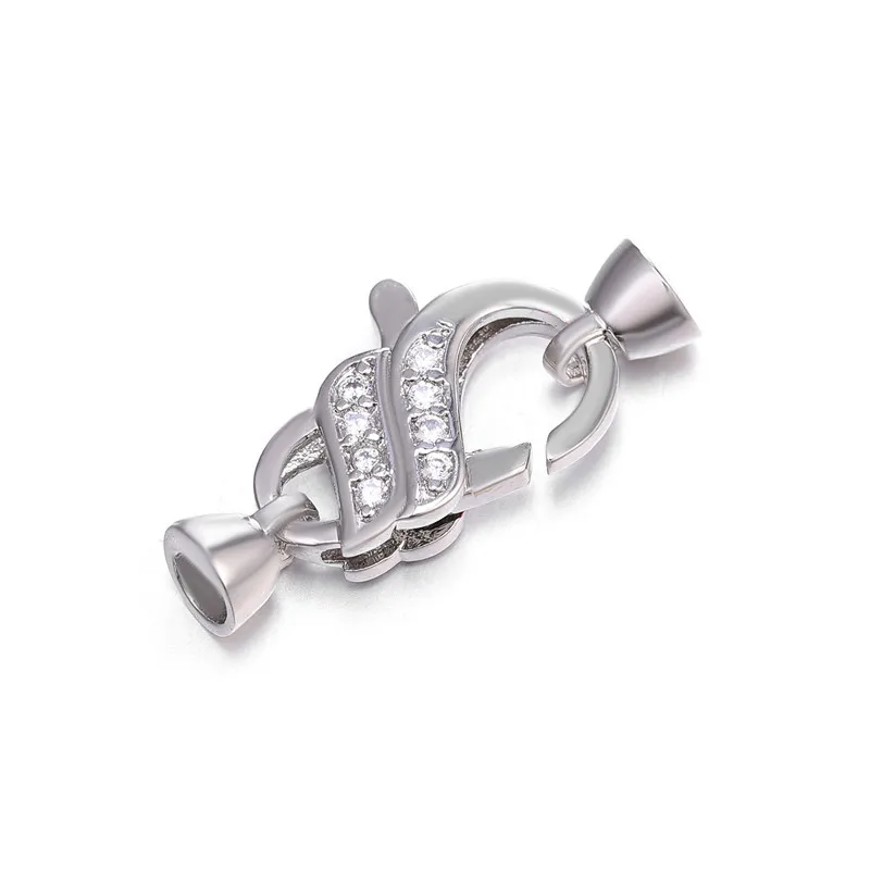 

5pcs Luxury Fastener Lobster Clasps Lock Connector for DIY Making Beads Bracelet Necklace Jewelry Craft Accessories PE0201