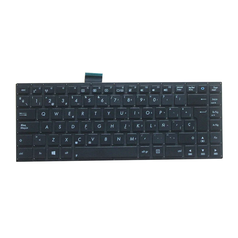 Испанская клавиатура для ноутбука Asus X402C S400CB S400C X402 F402C S400 S400CA x402CA 0KNB0 410ARU00 черная