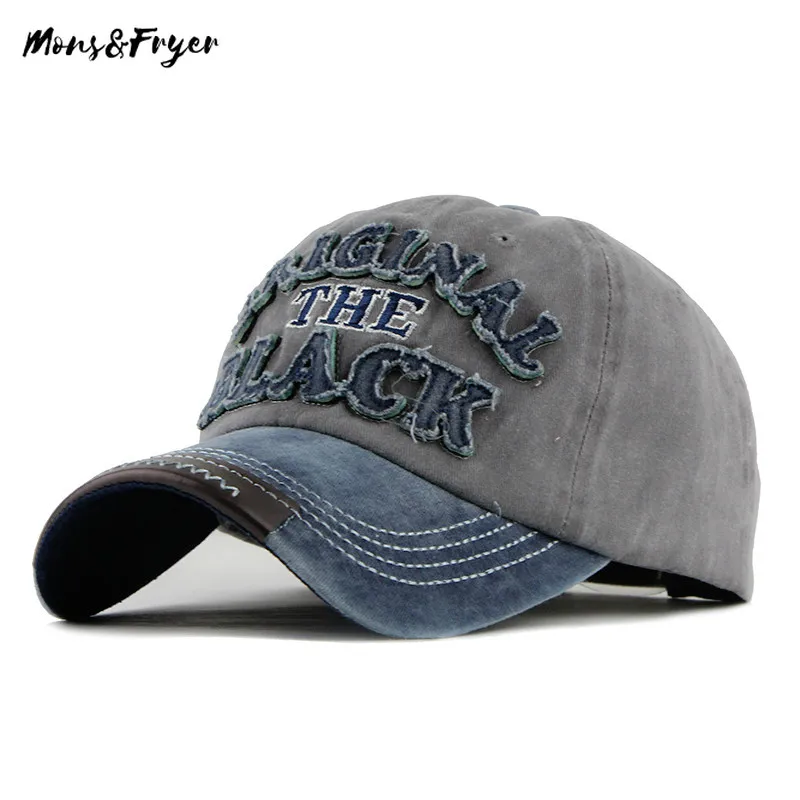 Snapback шляпа Горячая Ретро помытая бейсболка черная облегающая Кепка для мужчин Bone