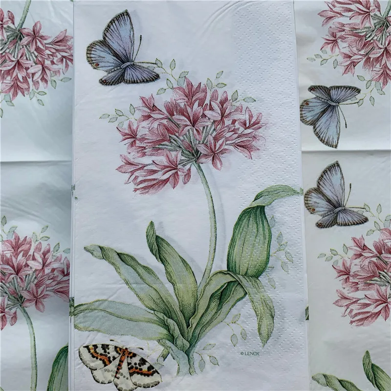 15 декупажных свадебных винтажных салфеток бумажные Элегантные салфетки красный