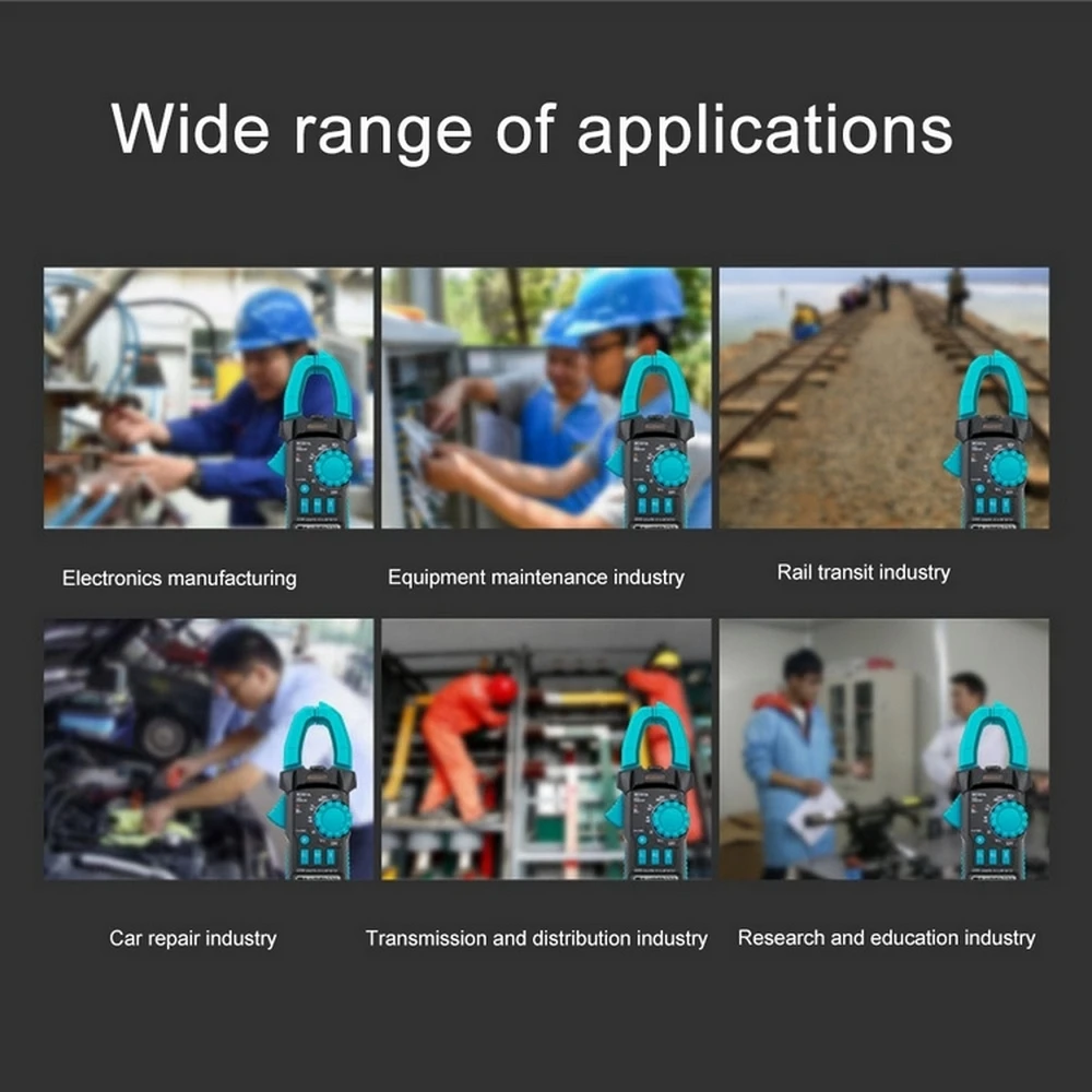 Автоматический амперметр зажимного типа Mc631a измеритель напряжения и