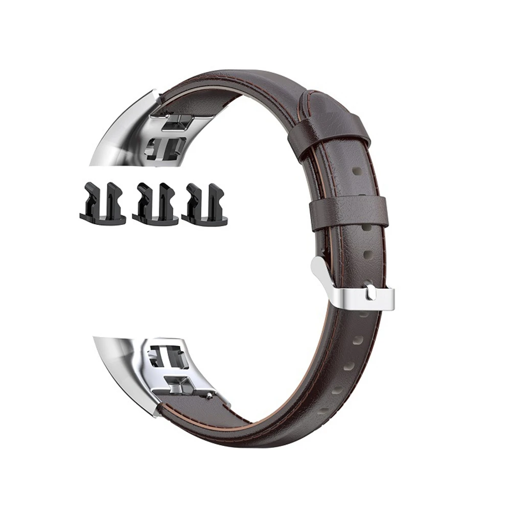Масляный восковой кожаный ремешок для часов Huawei Honor Band 5/4ENC Standard Edition CRS-B19/CRS-B19S