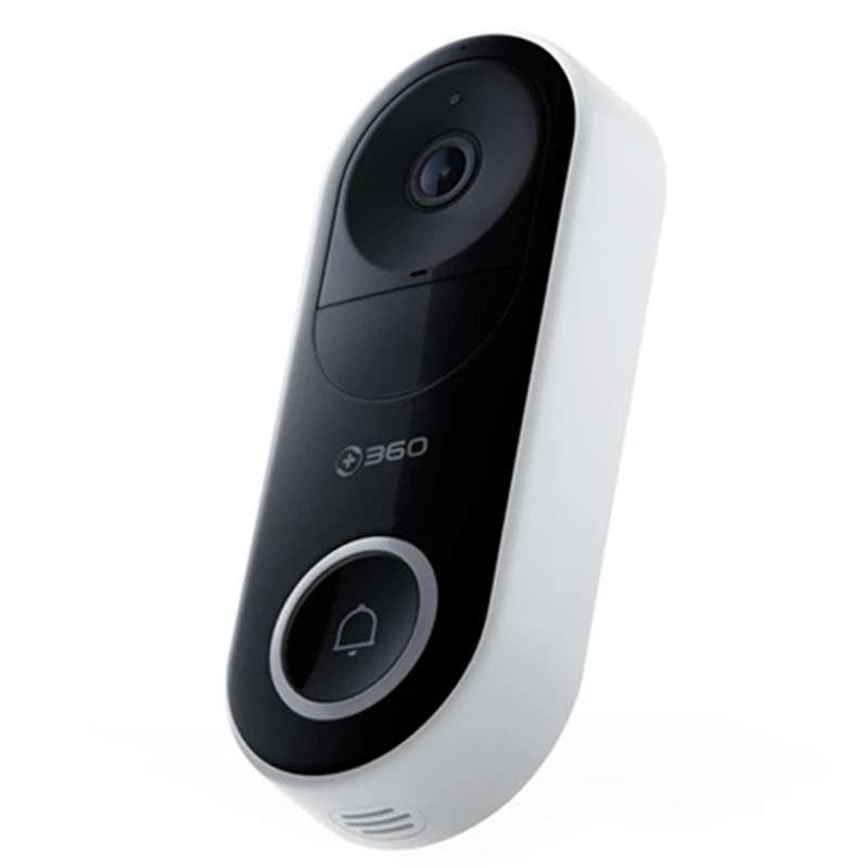 360 D819 смарт-видео, дверной звонок WiFi 1080P AI распознавание лица видео, работающий на линии внутренней связи инфракрасный облачная запись сигнализация беспроводная камера безопасности