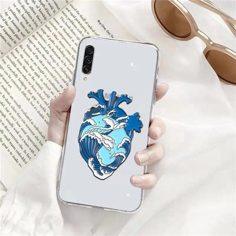 

human heart Creative Phone Case Transparent for Samsung s9 s10 s20 Huawei honor P20 P30 P40 xiaomi note mi 8 9 pro lite plus
