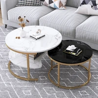 luxury round coffee table living room modern small coffee table home tea creative table mesa auxiliar marble tea table eb5cj