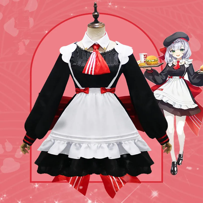 

Game Genshin Impact Noelle Cosplay Costumes Maid outfit Set Woman Clothing Halloween prop