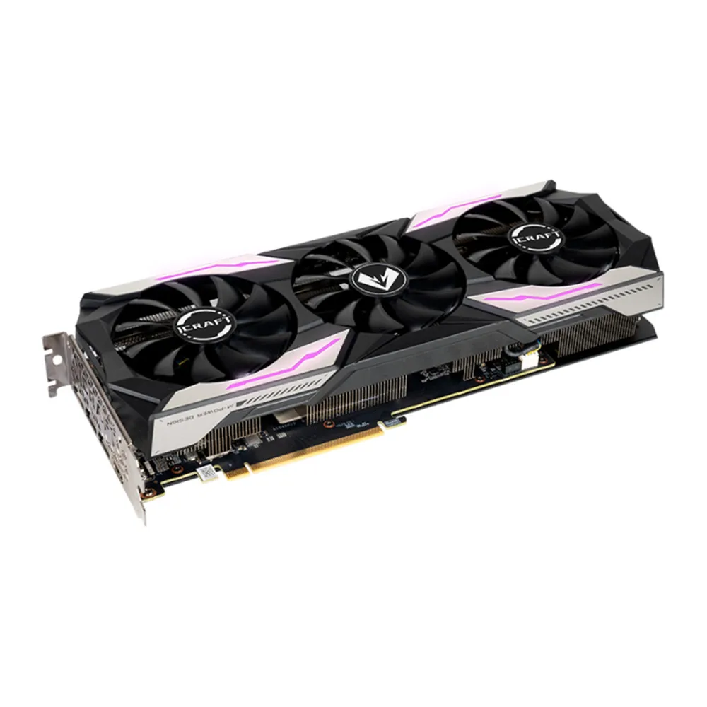 MAXSUN Новый RTX 3060Ti iCraft 8 Гб GDDR6 GPU NVIDIA компьютер ПК 256bit DP * 3 PCI Express X16 4 0 RGB игровая