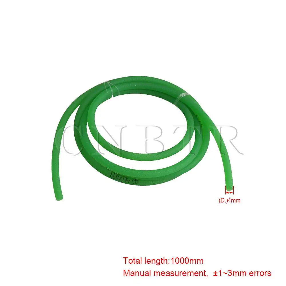 

CNBTR Metric 1 Meter Length 4MM Dia PU Rong Belt for Groove Pulley Green Color