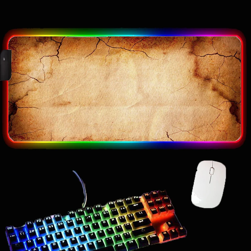 

Большой Стандартный большой коврик для мышек с аниме RGB, большие игровые аксессуары, коврик для офиса и стола, домашний коврик со светодиодн...