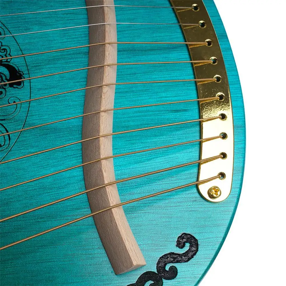 Muslady Lyre 16 струн Harp портативная Высококачественная твердая древесина красное