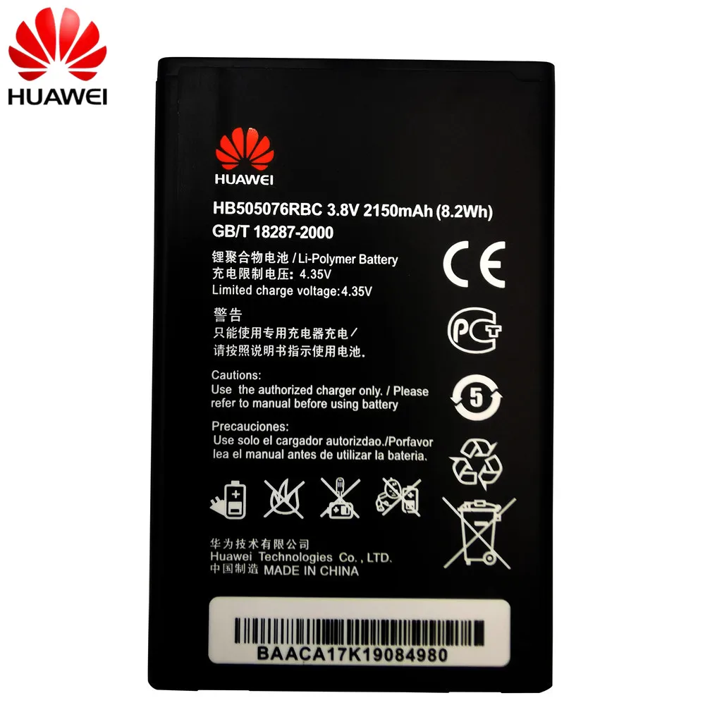 3 8 V 2150 мА/ч HB505076RBC Чехол для мобильного телефона Huawei Ascend G527 A199 C8815 G606 G610 U20 G700 G710 G716