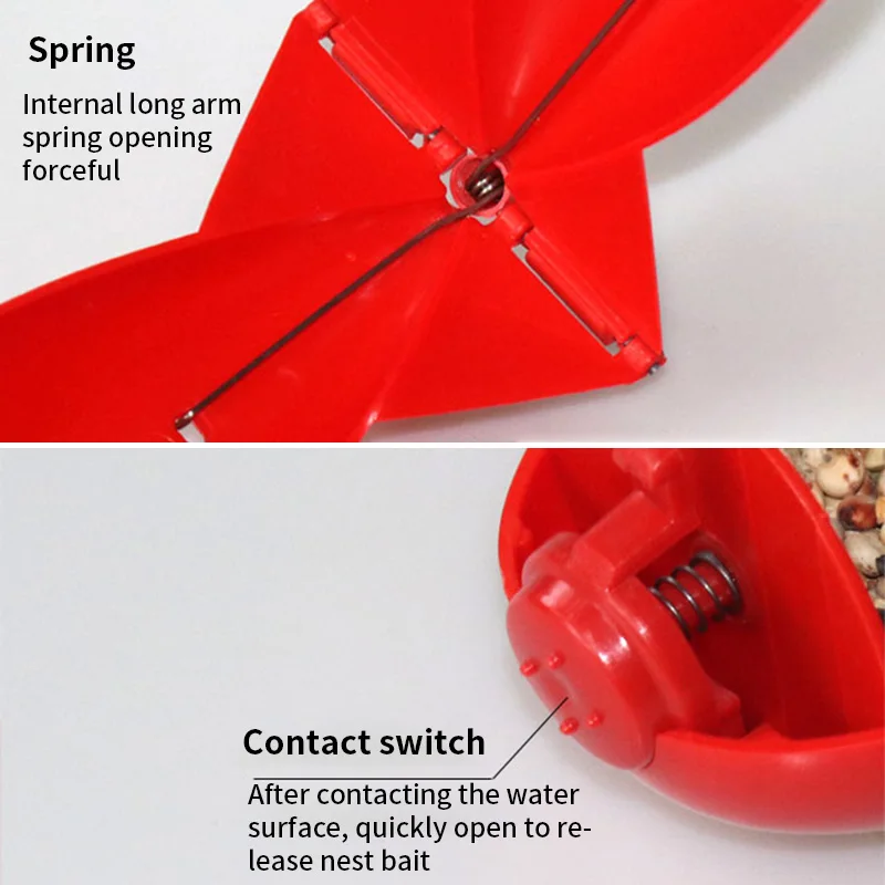 4 цвета рыболовные ракеты бомба снасти кормушка поплавок держатель приманки