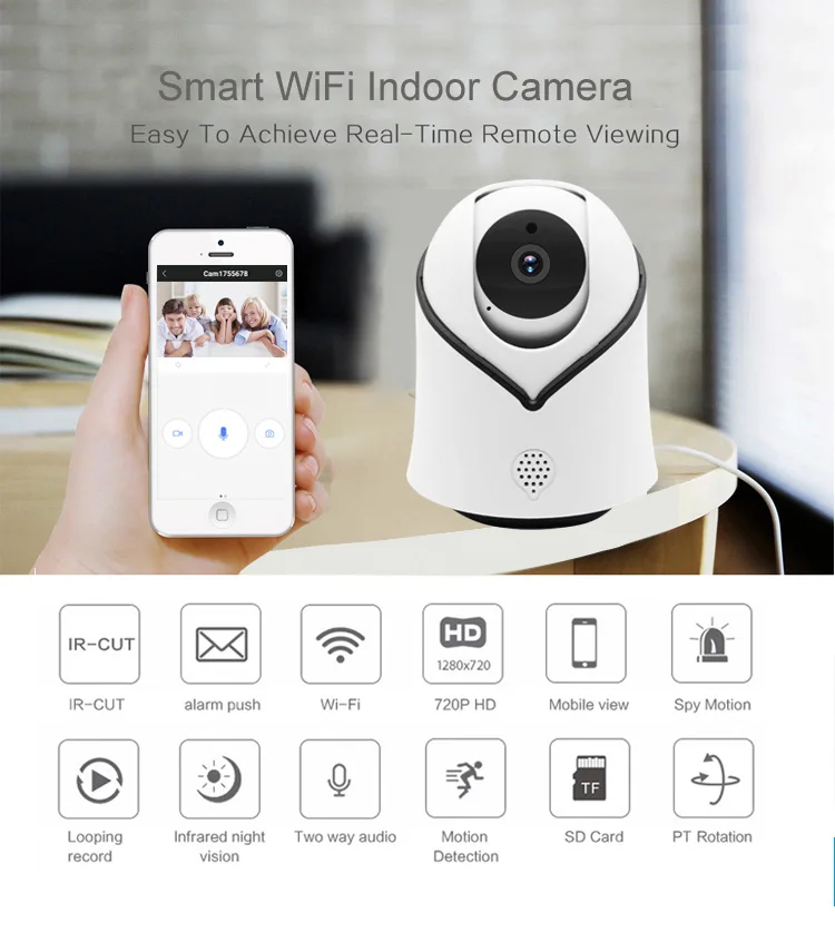 YCC365 умная ip-камера Full HD 2MP домашняя камера безопасности, облачная wifi камера, двухсторонняя аудио Беспроводная камера для помещений