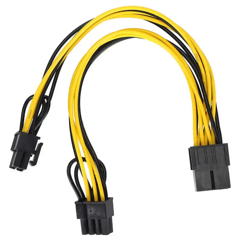10 пакетов PCIE кабель 8 Pin PCI-E до 2xPCI-E (6 + 2 Pin) PCI Express графическая карта разъем