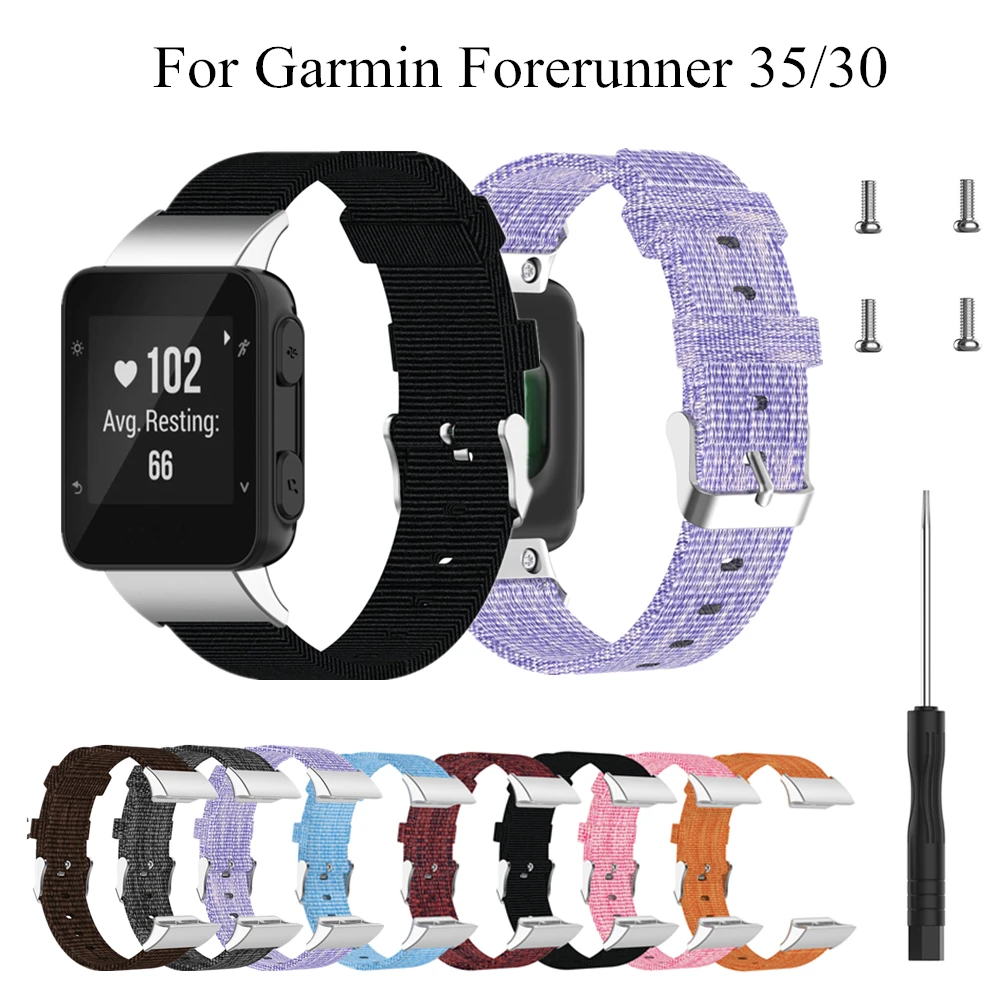 

Нейлоновый холщовый ремешок для часов Garmin Forerunner 35/30, сменный ремешок для часов Forerunner 35, ремешок для часов, аксессуары