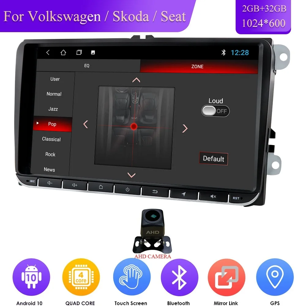 Автомагнитола 2 Din Android GPS-навигация для VW Passat B6 amarok volkswagen Skoda Octavia superbJetta T5 golf 5 6