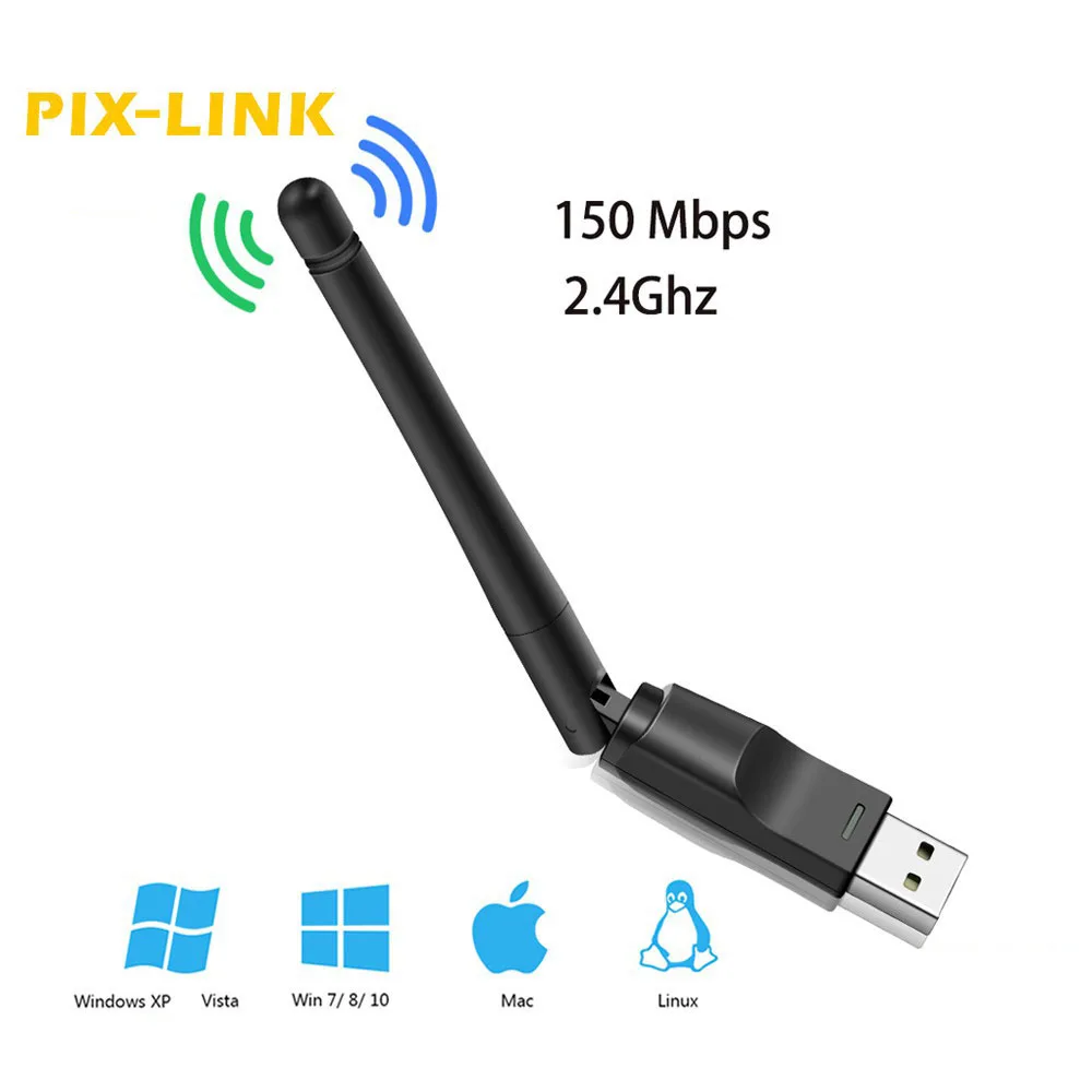 Новый Wi Fi Беспроводной сетевая карта USB 2 0 150 м 802 11 b/g/n Сетевой адаптер поворотная