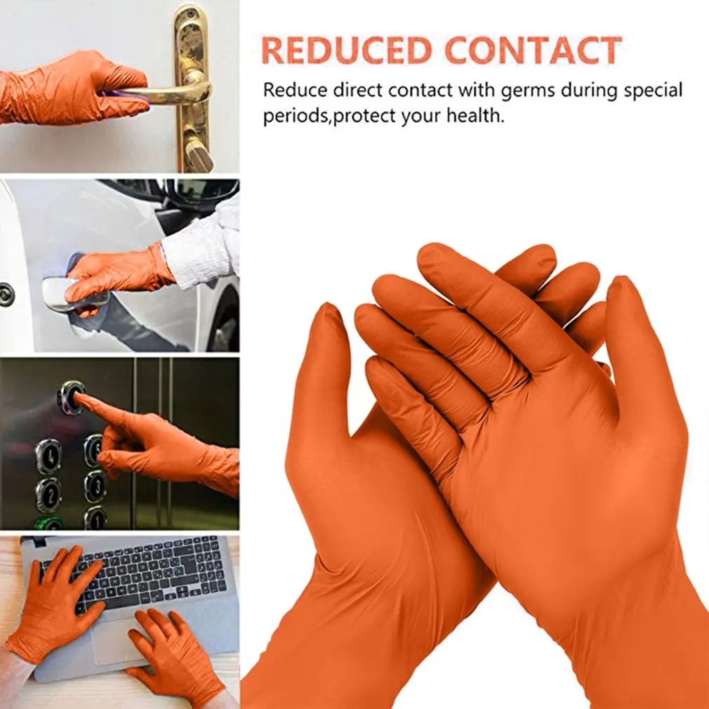 

Черные перчатки одноразовые без латекса перчатки для осмотра Размер Малый Средний Большой X-Большой Нитриловый винил синтетические ручки S ...