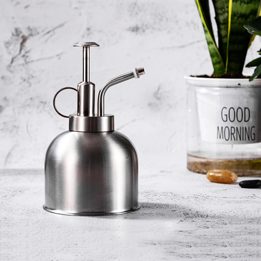 

300ml Stainless Steel Plant Flower Watering Can Pot Spray Bottle Garden Mister Sprayer Garden Supplies