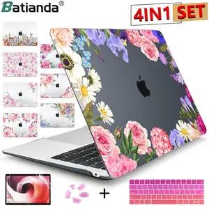 Жесткий чехол с HD принтом для MacBook Pro Retina 12 13 15 Touch Bar  Air Pro 13 дюймов A2338 A2337 M1 + чехол для клавиатуры (бесплатный подарок)