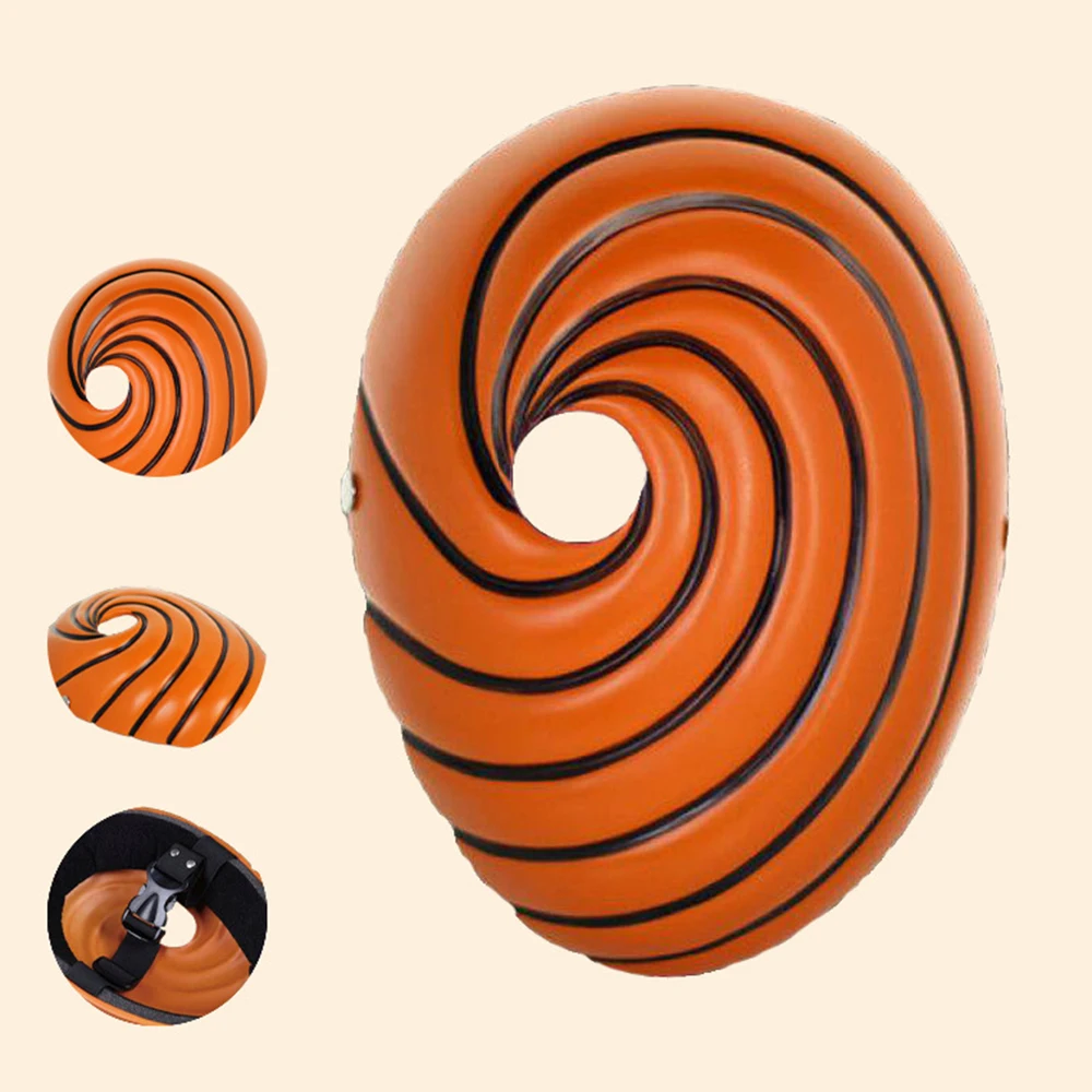 

Japanese Anime coplay Mask Akatsuki Obito Madara Ninja Tobi Uchiha Cosplay Costume Plastic Mask PVC Full Face Cool Masks