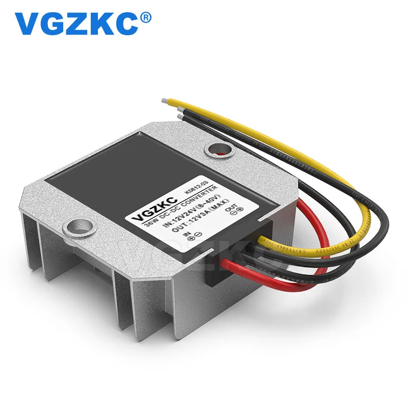 

8-40V to 12V 3A regulated power converter 12V24V to 12V DC power module 12V to 12V 36W car converter