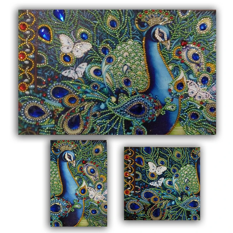 Алмазная живопись павлин особая форма частичная 5D сделай сам алмазная вышивка