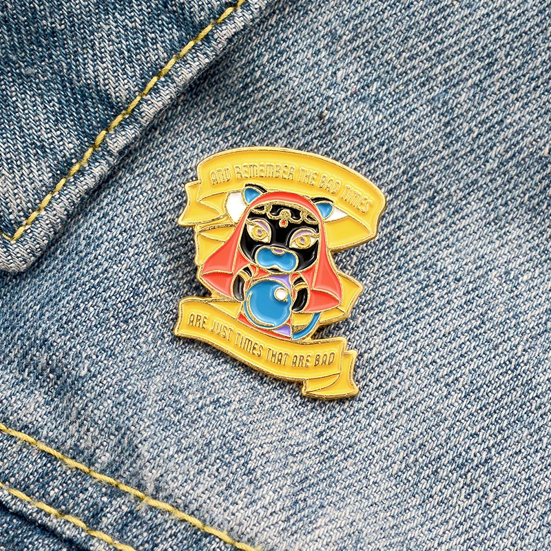 Soothsayer Cat Enamel Lapel Pins Fashion Mysticism Brooches Badges Cute Animal Wholesale Jewelry Gifts For Friends | Украшения и