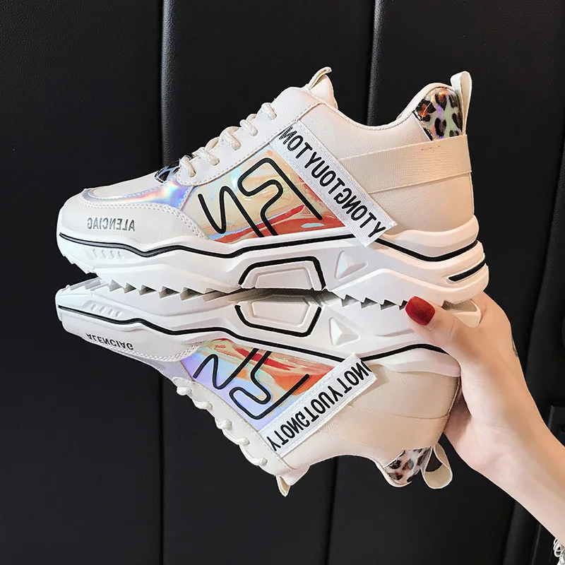 2020 Новая модная обувь с подошвой из вулканизированной резины женская