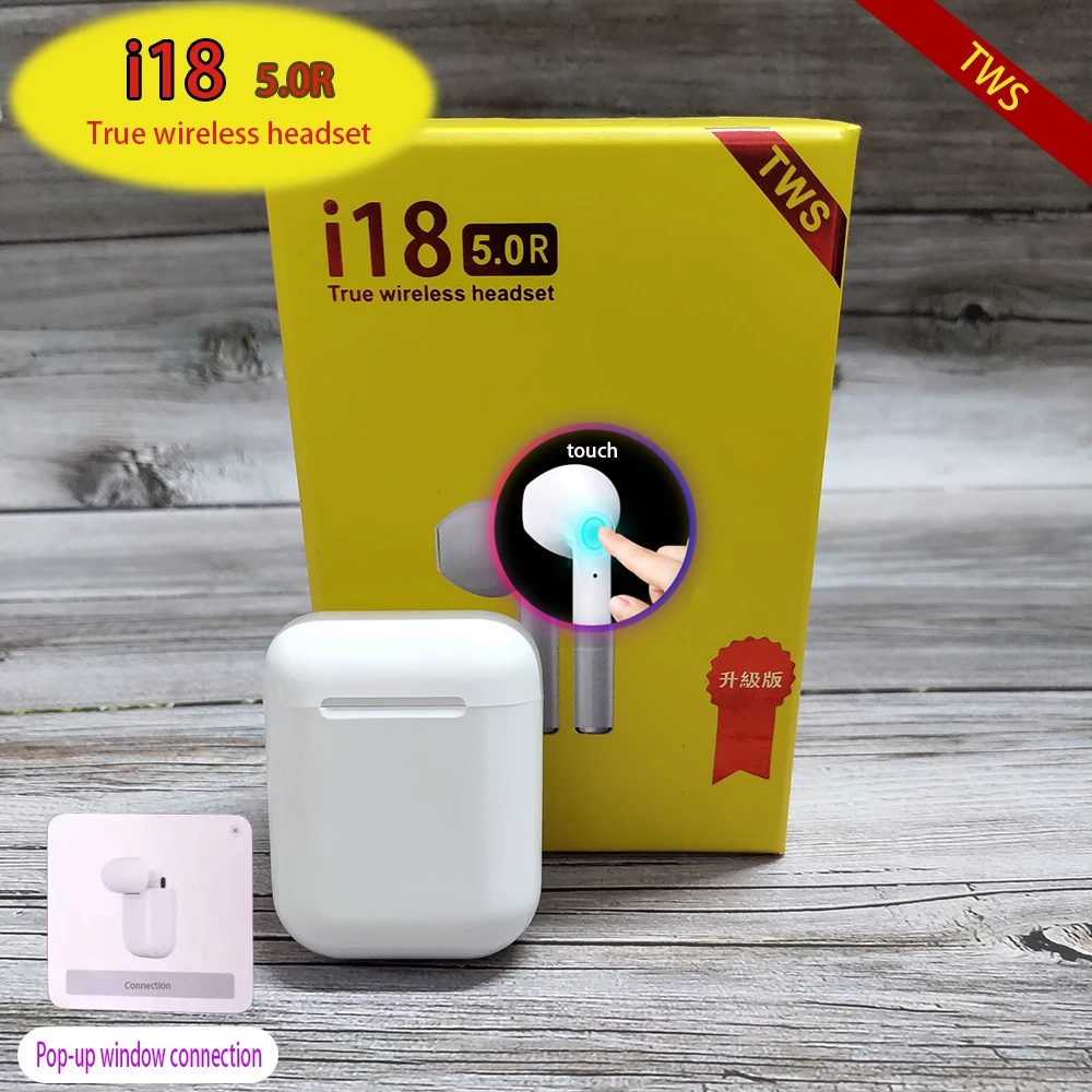 I12 Tws 5,0 Bluetooth спортивные наушники игровая гарнитура i7S i18 i9s стерео беспроводные наушники с микрофоном зарядная коробка