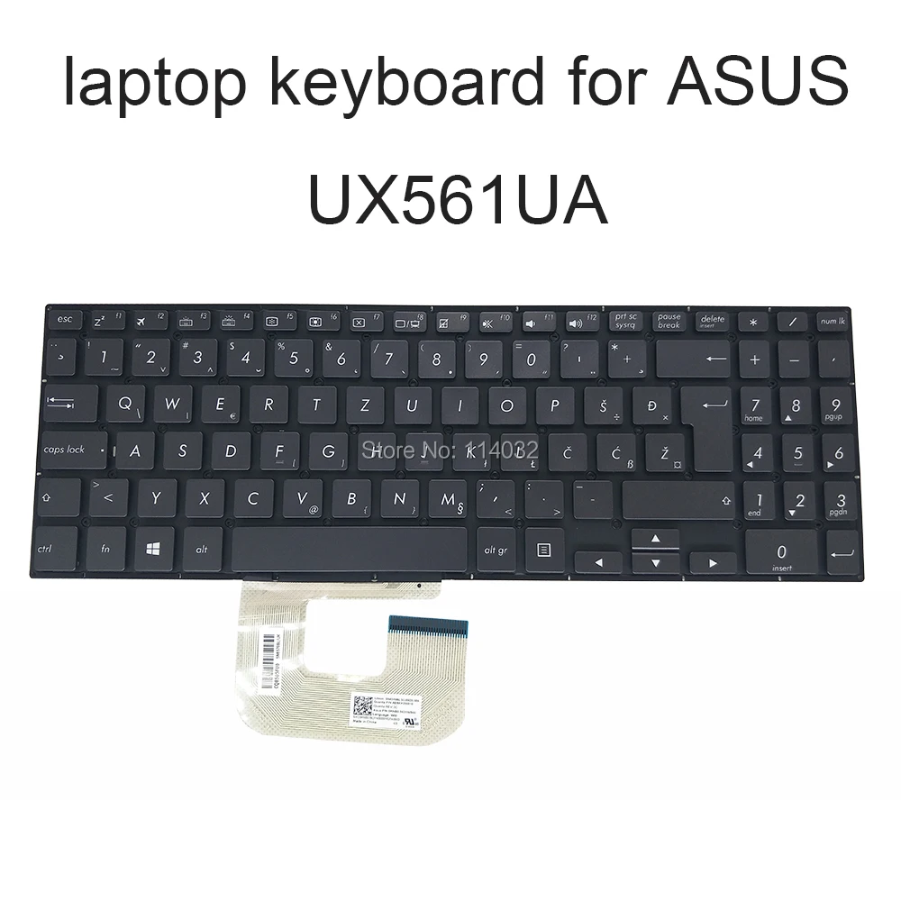

Replacement keyboards backlit keyboard UX561 for ASUS zenbook UX561 UN UX 561UA WB Bosnian Serbian black hot sale 0KNB0-5631WB00
