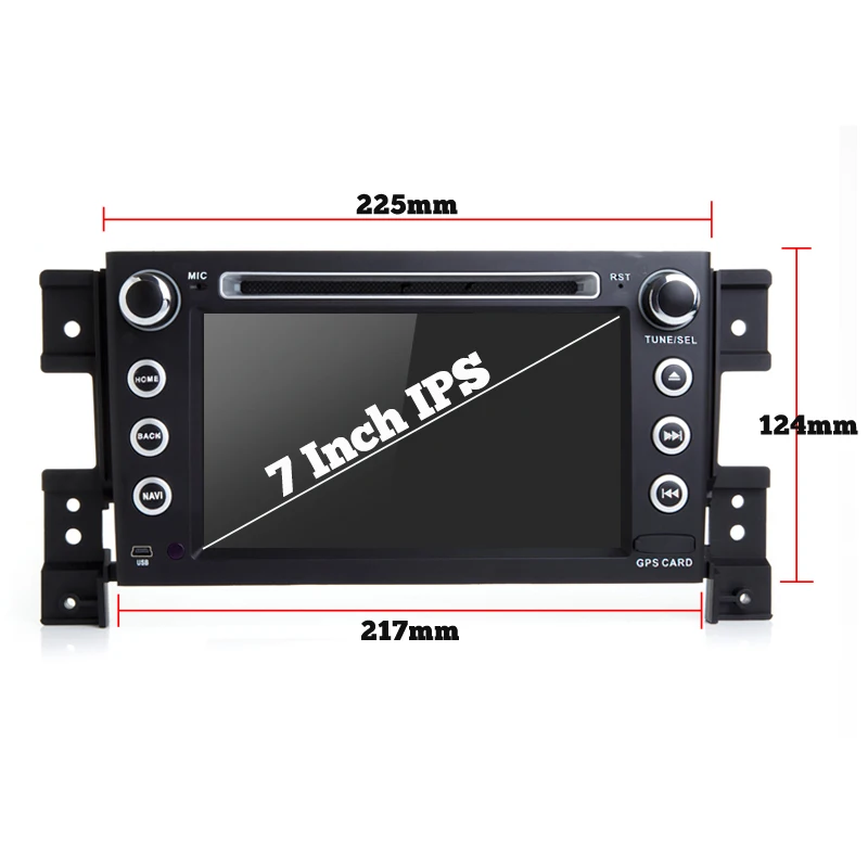 Автомобильный dvd плеер Bonroad 7 дюймов 2Din Android 9 0 для suzuki grand vitara 2007 2013 стерео gps