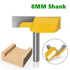 Концевые фрезы с наклонным пазом хвостовика 8 мм, диаметр резки 2-14 для обработки поверхности, фрезы для деревообработки, 1 шт.