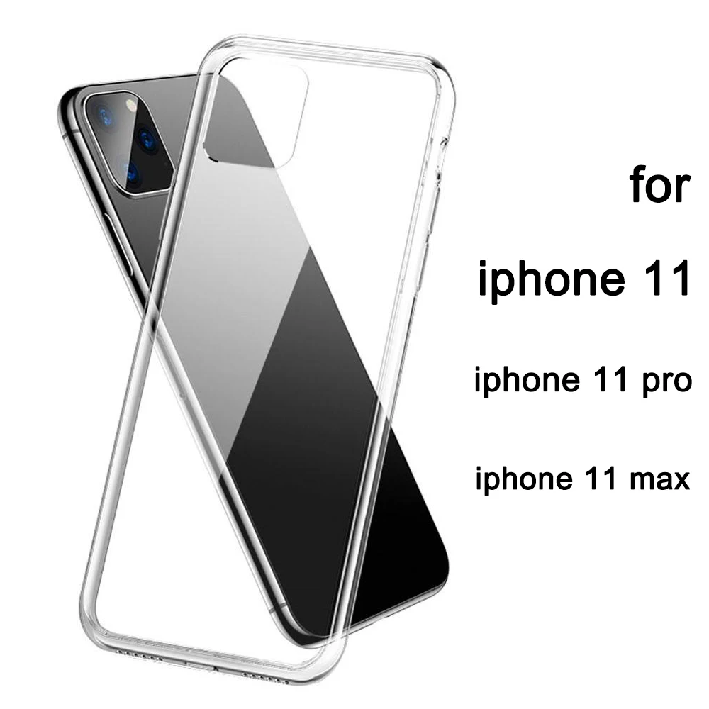 Взрывозащищенный прозрачный стеклянный чехол для телефона iPhone 11 Pro Max поддержка