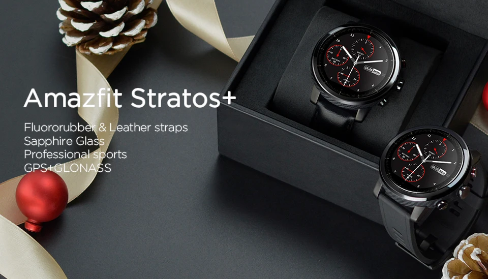 Глобальная версия Xiaomi Huami Amazfit 2 Stratos 2+ умные часы для мужчин с gps Xiaomi часы PPG монитор сердечного ритма 5ATM водонепроницаемый