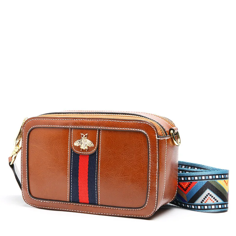 Новые женские сумки через плечо модные на 100% из натуральной кожи для известных