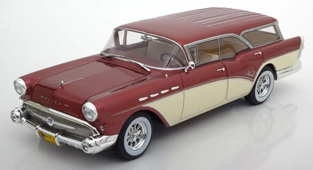 Литая металлическая модель детского автомобиля BOS 1:18 1957 Buick Century Caballero|Наземный
