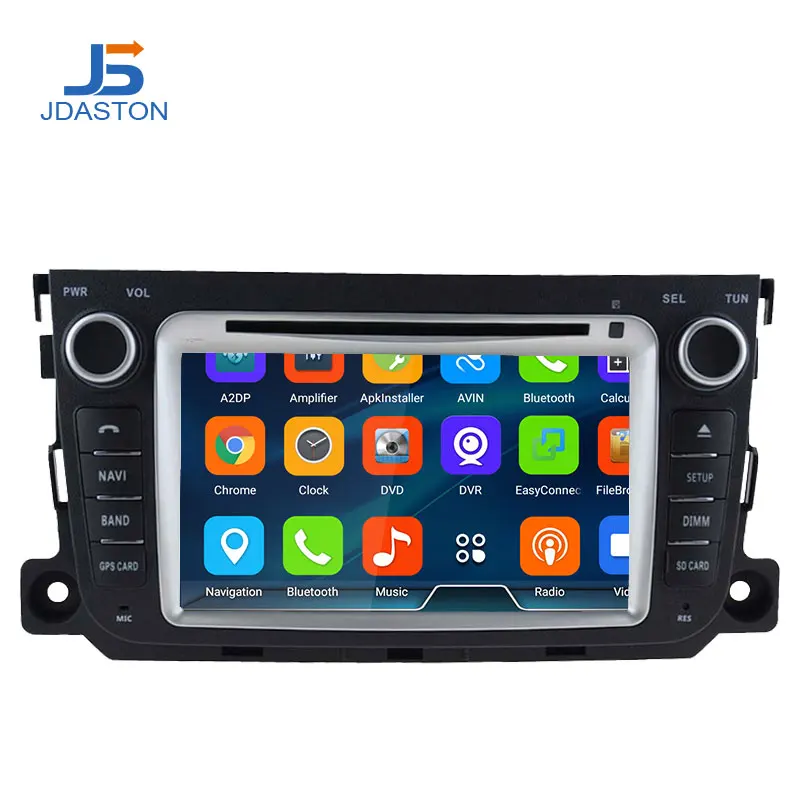 Автомобильный DVD плеер JDASTON Android 10 для Mercedes Benz Smart 2012 2013 2014 4 Гб + 64 ГБ 2 Din