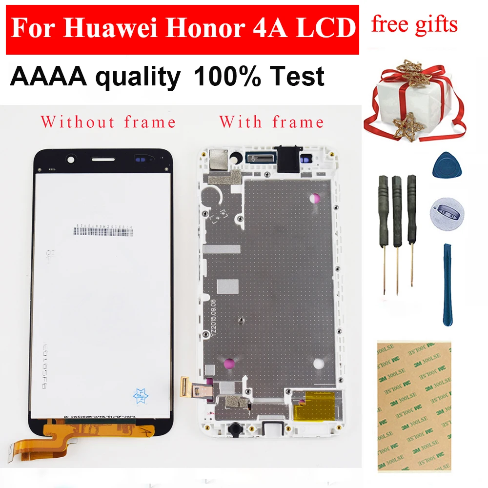 Для huawei Honor 4A ЖК-дисплей Дисплей кодирующий преобразователь сенсорного экрана в сборе рамка для huawei Honor 4A Y6 SCL-L01 SCL-L04 ЖК-дисплей Замена